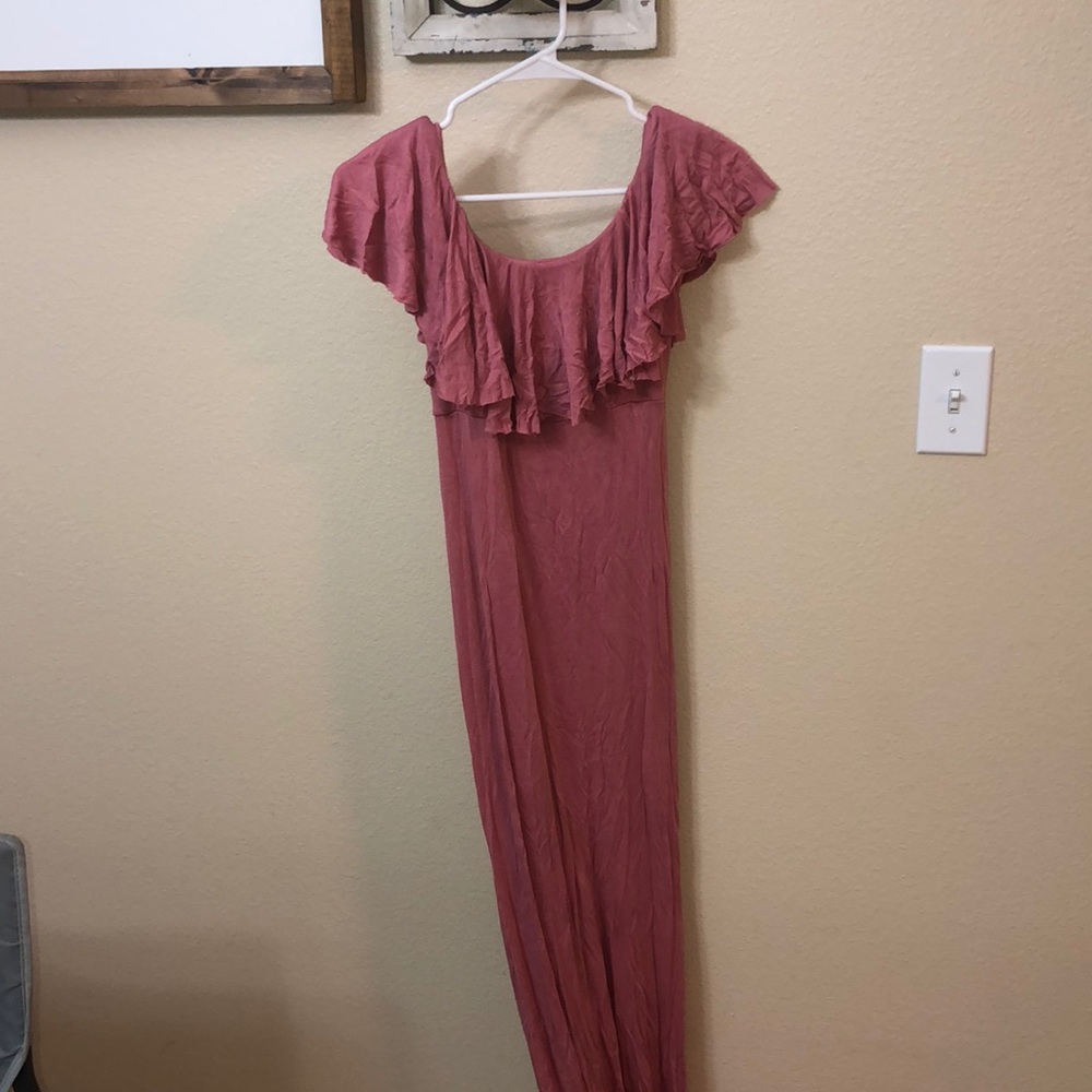 Maternity Ruffle Top Gown